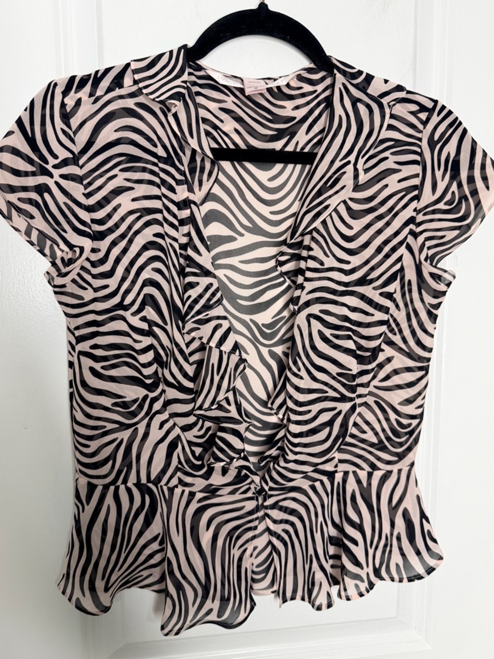 Victoria Secret Semi Sheer Zebra Matching Set Pajama Chic Lounge to Streetwear - Picture 12 of 13